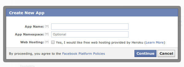 Buat Aplikasi di Facebook