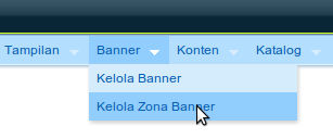 Menu Kelola Zona Banner