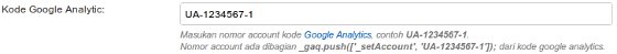 Konfiigurasi Google Analytics