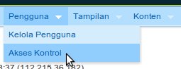 Menu Kelola Akses Kontrol
