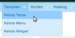 Menu Kelola Tema